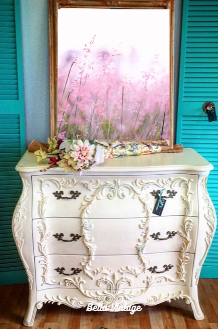 How to paint dark furniture white